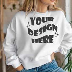 The Sweatshirt mockups offered in our Etsy store are specially designed to showcase your designs in the most professional and attractive way. With high quality, they help you present your products to your customers in the best possible light. These mockups accurately reflect how your Sweatshirt designs will look and are an excellent tool to boost your sales. ----Please note that you are purchasing a digital design, not a physical product.----- Product Features: High-resolution and professional-l Canvas Mockup, Sweatshirt Mockup, Sweatshirt White, Tshirt Mockup, Online Shops, Professional Look, Shirt Mockup, Sweatshirt Designs, White Sweatshirt