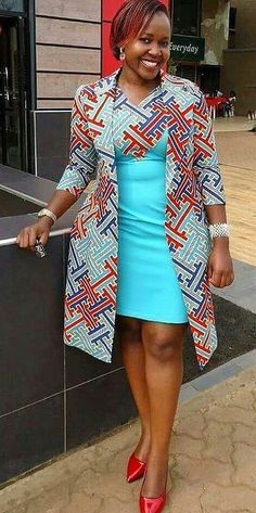 African Dresses For Office, Kitenge Fashion, Ghanaian Fashion, Best African Dresses, Short African Dresses, African Fashion Skirts, African Dresses Modern, African Wear Dresses, Afrikaanse Mode