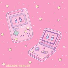 Kirby Gameboy, Kirby Character, Kirby Art, Cute Kawaii Drawings, Cute Doodle Art, Kawaii Doodles, Game Boy, Kawaii Wallpaper, Boy And Girl