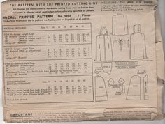 an old sewing pattern from the early 1900's showing how to sew and cut