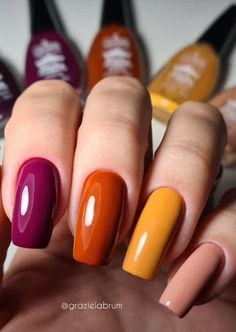 Fall Gel Nails, Fall Acrylic Nails, Pretty Nail Art Designs, Hot Nails, Nail Art Ideas