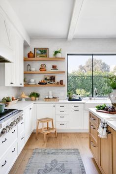 the kitchen is clean and ready for us to use