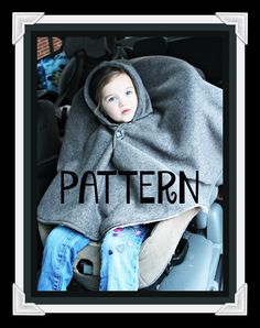 "PDF PATTERN/TUTORIAL- NOT A FINISHED PRODUCT! Please read entire listing prior to purchase. Instant download (once your payment clears, usually within 5\") for pattern to MAKE YOUR OWN hooded carseat poncho. 5 sizes included, ages 6 month through adult. You will not receive anything in your physical mail. Pattern is available via download (PDF file). Step by step instructions with many pictures along the way. Yes - you may sell your finished product, however, no part of the actual pattern/tutor Carseat Poncho Pattern, Toddler Car Seat Poncho, Carseat Poncho, Car Seat Poncho, Baby Poncho, Toddler Car, Pattern Activities, Toddler Car Seat, Diy Videos Tutorials