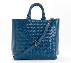 It's all about versatility and style with this gorgeous woven leather tote. Not only is it a beautiful accessory to keep by your side, it has plenty of room for all your important belongings. From Patricia Nash. Woven Leather Tote, Cerulean Blue, By Your Side, Fashion Handbags, Tote Handbags, Leather Tote, Handbags, Leather, Blue