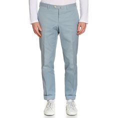 Sartoria CHIAIA Handmade Light Blue Cotton Flat Front Chino Pants EU 52 US 36 SARTORIA CHIAIA Bespoke Tailoring, Handmade Lighting, Chino Pants, Light Blue Color, Twill Fabric, Cotton Twill Fabric, Chinos Pants, Cotton Twill, Mens Pants