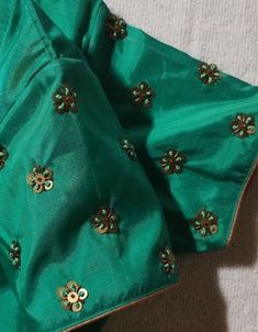 Glass Beads Work On Blouse, Puttas Blouse, Neck Degins, Aari Buttas, 50 Blouse Designs, Blouse Designer, Aari Blouse