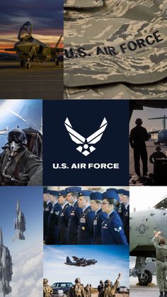 the u s air force collage is shown here