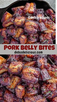 pork bites, sticky pork belly bites, boneless pork bites, crispy pork bites, garlic pork bites Bbq Pork Bites, Cubed Garlic Pork Bites, Pork Belly Leftover Recipes, Pork Cubes Recipes, Garlic Pork Bites, Sticky Pork Belly Bites, Pork Bellies, Sticky Pork Belly, Pork Cubes