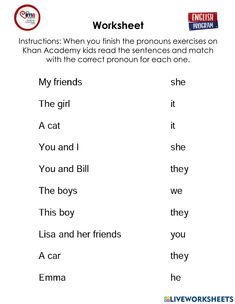 worksheet for kids to learn how to read the words in english and spanish