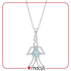 in stock Macy's Gemstone Necklaces As Gifts, Macy's Gemstone Necklace Gift, Macy's Gemstone Necklace For Gift, Macy's Birthstone Jewelry Gift, Sterling Silver Necklace Pendants, Jewelry Repair, Silver Pendant Necklace, Sterling Silver Pendant, Spring Rings