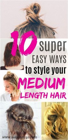 Ponytails For Short Hair, Shoulder Length Hair Men, Shoulder Length Hair Balayage, Brown Shoulder Length Hair, Below Shoulder Length Hair, Short Shoulder Length Hair, Above Shoulder Length Hair, Easy Hair Tutorials, Shoulder Length Hair With Bangs