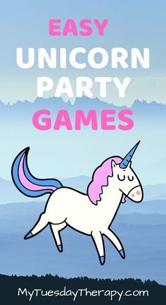 an easy unicorn party game for kids