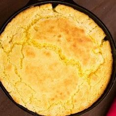 a skillet that has some food in it