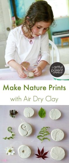 Nature Activities, Preschool Art, Dry Clay, Green Day, Nature Prints, Art Activities