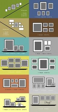 four different types of frames are shown with the names and numbers on each one side