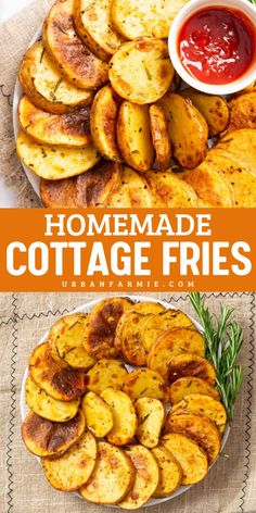 Crisp on the outside, tender on the inside! These Cottage Fries are a game-changer for your New Year, Super Bowl party food ideas or Game Day menu. Made with just 6 ingredients in 30 minutes, they can be oven-baked or air-fried for the ultimate snack! Cottage Fries, Brown Cottage, 4th Of July Food, Bbq Side Dish, Oven Baked Fries, Barbecue Sides