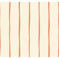 Aruba Stripe Wallpaper in Ivory and Orange from the Tortuga Collection by Seabrook Wallcoverings Off White Wallpapers, Coastal Wallpaper, Stripe Wallpaper, Drops Patterns, Embossed Wallpaper, Stripes Wallpaper, Tropical Wallpaper, Brick Wallpaper, Orange Wallpaper