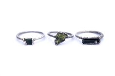 Raw tourmaline ring | Green tourmaline crystal ring | Electroformed tourmaline ring | Raw stone ring | Raw gemstone ring | Unique gift | Green crystal | Zodiac jewelry | Sagittarius | Zodiac crystal Raw Tourmaline Jewelry, Tourmaline Ring Green, Raw Tourmaline Ring, Libra Jewelry, Gemstone Rings Unique, Green Tourmaline Crystal, Mixed Metal Rings, Raw Stone Jewelry