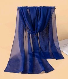 New Ladies Royal Blue Evening Chiffon Scarf Shawl Measurements 150cm x 50cm Elegant Blue Silk Scarf For Beach, Evening Scarf, Chiffon Scarf, Beautiful Ladies, Scarf Shawl, Scarf Wrap, Royal Blue, Scarf Accessory, Shawl