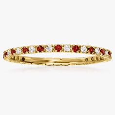 About This Item 14kt Yellow Gold, Garnet And Diamond Eternity Band For Women. 0.20 Ct. T.W. Garnet, 0.14 Ct. T.W. Diamond. 1/16" Wide. Luxury 14kt Yellow Gold Ring. Round Shape Burgundy Garnet And Single-Cut Round Diamond. Polished 14kt Yellow Gold. Diamond Eternity Band, Stack Ring, Eternity Band Diamond, Diamond Eternity, Yellow Gold Ring, Eternity Band, Eternity Bands, Stacking Rings, Yellow Gold Rings