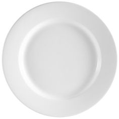 an empty white plate on a white background