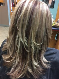 Highlights On Top Of Hair Only, Highlights Dirty Blonde, Dark Hair Blonde Highlights, Skunk Highlights, Brown And Blonde Highlights, Blonde Highlights On Dark Hair, Highlights For Brunettes, Y2k Hairstyles, Hair Color Streaks