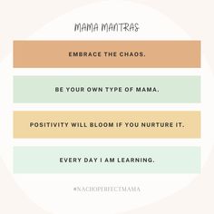 the five main types of mama manatras, embrace the chaos and be your own type of maa