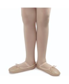 Classic one piece sole ballet features functional elastic drawstring tie, attached elastic straps, cotton lining, and suede sock. Non-slip Fitted Dance Shoes With Round Toe, Fitted Non-slip Dance Shoes With Round Toe, Non-slip Ballet Dance Shoes With Round Toe, Casual Non-slip Closed Toe Dance Shoes, Ballet Pink, Dance Class, Kid Shoes, In Store, Ballet