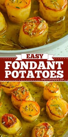 easy fondant potatoes are the perfect side dish for any meal