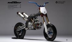 the motorcycle is designed to look like it has an engine and suspensions on it