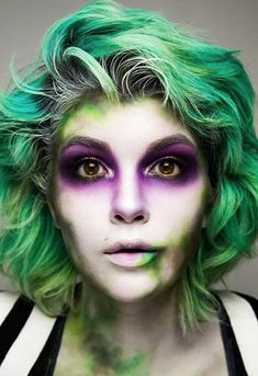 Beetlejuice Halloween Makeup Ideas Makeup Clown, Meme Costume, Halloween Make-up Looks, Halloween Film, Beetlejuice Beetlejuice, Halloween Makeup Scary