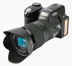 a camera with a lens attached to it