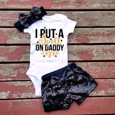 I Put A Spell On Daddy Baby Girl Bodysuit, Baby, Baby Girl, Girls, Toddler… Halloween Bodysuit, Pumpkin Pumpkin, Foto Tips, Girls Toddler, Hocus Pocus, Girls Clothes, Future Baby, Baby Baby