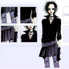 Nana Osaki Official Art, Nana Clothes, Anime Fashion, Image Swag, Black Stones, Manga Panels