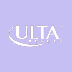 the logo for ulta beauty, which is on display in front of a purple background