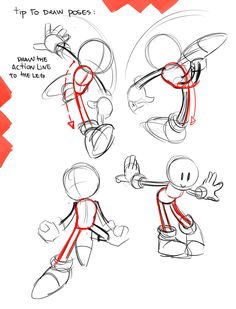 how to draw cartoon characters with different poses