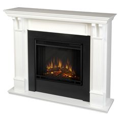 the real flame ashley electric fireplace in white is $ 749 00 at home depot