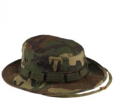 Hat features loops, chin strap and screened side vents with a vintage washed cotton/poly twill. 55% Cotton, 45% Polyester Size 7.5 ( model wearing braids in pic) Washable Boonie Hat, Army Surplus, Military Cap, Woodland Camo, Winter Cap, Army & Navy, Green Hats, Stylish Hats, Vintage Military