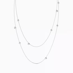 A delicate gold chain binds these celestial objects of timeless diamond. Celestial Objects, Delicate Gold Chain, Station Necklace, Multi Layering, Gold Chain, Gold Chains, Gold Diamond, Binding, Chain Necklace