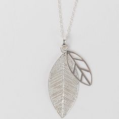 Silver Leaves Necklace - Ten Thousand Villages Silver Leaf-shaped Metal Jewelry, Handmade Sterling Silver Leaf Necklace, Silver Leaf-shaped Necklace Gift, Silver Leaf-shaped Sterling Silver Necklace, Nature-inspired Leaf Shaped Sterling Silver Necklace, Gender Equity, Leaves Necklace, Chain Scarf, Stocking Stuffers For Kids