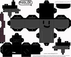 an origami roblox paper toy that looks like it has been cut out