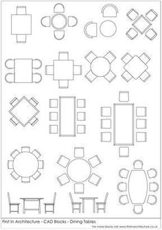 an image of a table and chairs pattern