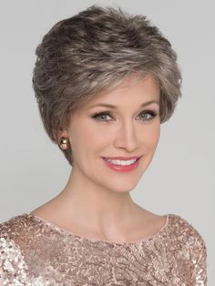 Alexis Deluxe by Ellen Wille | Synthetic Lace Front Wig (Mono Top) – Wigs.com Short Grey Hair, Short Hair Over 60, Penteado Cabelo Curto, Short Hair Haircuts, Short Wigs, Short Hair With Layers, Synthetic Lace Front Wigs, Short Hair Cuts For Women, Grey Hair