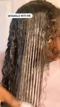 Detangle Curly Hair, Twists Braids, Curly Hair Natural, Hair Tea, Curly Hair Care Routine, 3c Hair, Black Hair Care, Natural Hair Tips, Hair Detangler