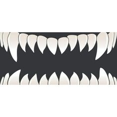 a black and white pattern with teeth on it