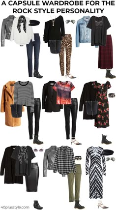 The Rock Style, Edgy Capsule Wardrobe, Rock Chick Style, Chic Outfits Edgy, Rocker Chic Style, Rock And Roll Fashion, Outfits Edgy