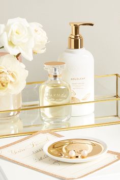 Thymes Goldleaf Collection Luxury Skincare Photoshoot, Goutal Paris, Dior Skincare, Food Box Packaging, Luxury Linens, Yellow Umbrella, Face Care Routine, Body Gel, Fragrance Samples