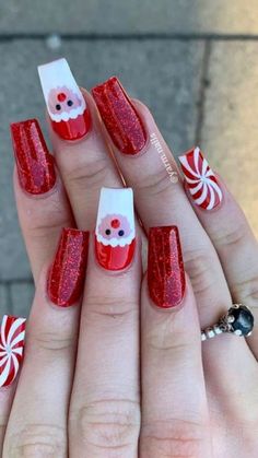 Stand out this holiday season with these Christmas Nails Unique ideas that are anything but ordinary! From classic Chistmas Nails to creative Gingerbread Nails Acrylic, we’ve got all the inspo you need. 🎅✨ Add a sweet twist with Gingerbread Nail Designs and Gingerbread Nail Art that’ll make your nails look good enough to eat! For a festive flair, try bold Red Nail Designs or mix it up with intricate Xmas Nail Designs. These Themed Nail Art ideas are sure to turn heads at every holiday party. ... Christmas Toes, Xmas Nail Designs, Candy Cane Nails, Red Christmas Nails, Winter Nails Acrylic, Christmas Nails Easy, Cute Christmas Nails