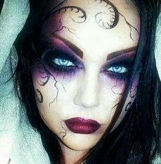 Carnaval Make-up, Beautiful Halloween Makeup, Fantasy Make-up, Halloween Gesicht, Halloween Fest