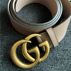 Brand New Gucci Wide Leather Belt With Antique Brass Finish Buckle. Never Worn! Belt Can Be Worn From Belly To Waist. Pink Blush Colorcomes With Box And Dust Bag Chic Gucci Belt For Formal Occasions, Elegant Gucci Leather Belt, Designer Gold Belt, Gucci Belt Bag, Gucci Pink, Wide Leather Belt, Belt Bags, Gg Marmont, Gucci Accessories